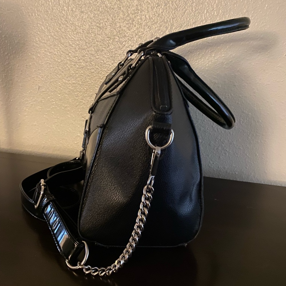 KILLSTAR Sandra Sabbath Pentagram Goth Handbag Black Crossbody Purse - Picture 4 of 7